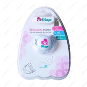 تصویر پستانک ارتودنسی سفید رنگ مایا 0 تا 2 سالگی 