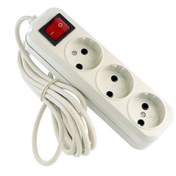 تصویر سه راهی برق کلید دار نسیم کابل 2 متری 