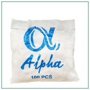 تصویر کلاه یکبار مصرف آکاردئونی سفیدآلفا (بسته 100 عددی) ( ارسال از تهران ) 