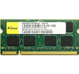 تصویر رم لپ تاپی الکسیر ظرفیت 2GB کلاس DDR2 فرکانس 6400s PC Ram Elexir DDR2 6400s 2GB