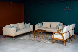 تصویر مبل مدرن پایه چوبی مدل کارن برند آرامیس 