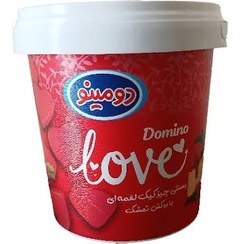 تصویر بستنی love دومینو بستنی چیز کیک لقمه‌ای با روکش تمشک