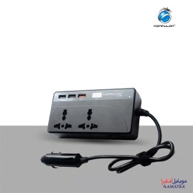 تصویر اینورتر (مبدل) برق خودرو 24 و 12 به 220 و 110 ولت کانفلون مدل Konfulon CZ-01 KONFULON Car inverter 12v24v to 220V volt converter truck household power reverse transformer charging socket model : CZ01