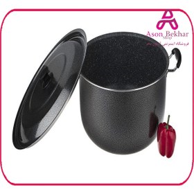 تصویر قابلمه تک سایز 46 درب فلزی عروس one size pot with 46 metal lids