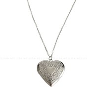 تصویر گردنبند قلب لاکت استیل 