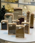 تصویر سرویس حبوبات چوب و شیشه 