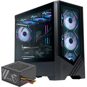 تصویر کیس گیمینگ ام اس آی مدل MAG FORGE M100L با پاور ۵۰۰ وات 