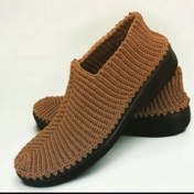 تصویر گیوه مردانه جناغی دستبافت 