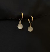 تصویر گوشواره حلقه ای اویز ماه 