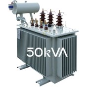 تصویر ترانسفورماتور ۵۰kVA کم تلفات ردیف ۲۰kV 20/0.4kV Low-loss Three-phase Oil-immersed Distribution Transformer 50KVA