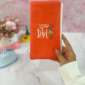 تصویر جامدادی چرمی تخت 