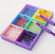 تصویر ظرف 6تایی الماس نقاشی الماسی 