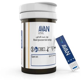 تصویر نوار تست قند خون آوان تاریخ ۲۰۲۷ 
