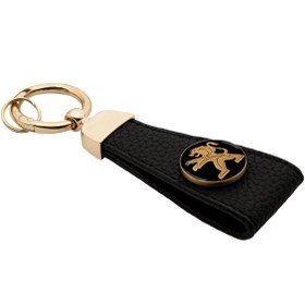 تصویر جاسوئیچی چرم گرد پژو 