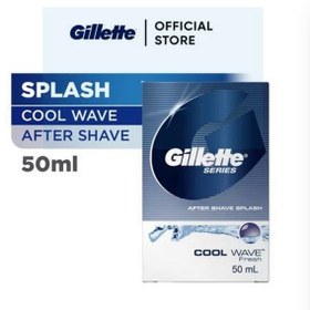 تصویر افتر شیو کول‌ویو ژیلت مناسب پوست‌حساس 50میل GILLETTE AFTER SHAVE COOL FRESH WAVE FRESH 50 ML