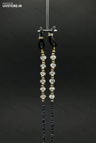 تصویر بند عینک منجوق و پلاک برنزی کد 10 