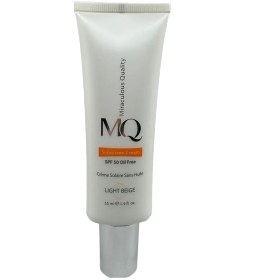 تصویر کرم ضد آفتاب فاقد چربی SPF 50 بژ روشن ام کیو | MQ Sunscreen Cream SPF 50 Light Beige 