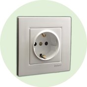 تصویر پریز ارت‌ محافظ‌ دار | مدل آسا دلند Earthed Socket-Outlet With Child Protection