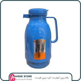 تصویر فلاسک شیشه ای ظرفیت 1 لیتر برند 777 (شیشه ژاپن) 