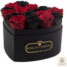 تصویر Black & Red Eternal Roses in Black Heart Box | کد: ZNB-1IYG 