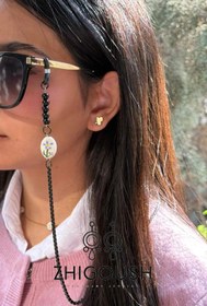 تصویر بند عینک سرامیکی گل آبی 