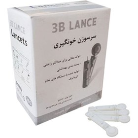 تصویر سرسوزن تست قند خون دو پر 3B LANCE LANCETS 