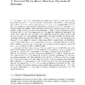 تصویر دانلود کتاب General Facts about Random Dynamical Systems حقایق عمومی در مورد سیستم های دینامیکی تصادفی