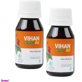 تصویر روغن کرچک ویهان (Vihan) کد 24301 حجم 40 میلی‌لیتر بسته 2 عددی 