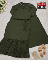 تصویر رویه و سارافون مجلسی سایز بزرگ زنانه کد 3118 