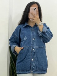 تصویر شومیز جین پشت دکمه 