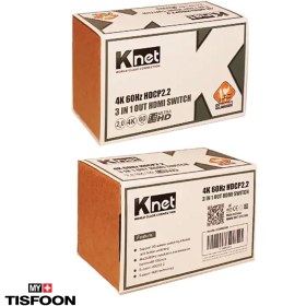 تصویر سوئیچ ۳ پورت HDMI کی نت مدل K-SWHD2003 