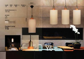 تصویر چراغ آویز فانوسی مسینا Y6 pendant lamp Y6