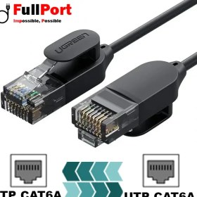 تصویر کابل شبکه پچ کورد NW122-70334 یوگرین CAT6A UTP طول 2 متری UGREEN NW122-70334 CAT6A UTP Patch Cord LAN Cable 2M