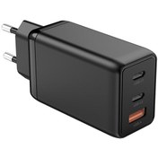 تصویر شارژر دیواری فست 3 پورت اوریکو ORICO-PV65-1U2C 3 Port Fast Charger 65W 