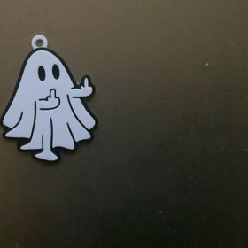 تصویر جاکلیدی روح با f..k - س cute ghost keychain