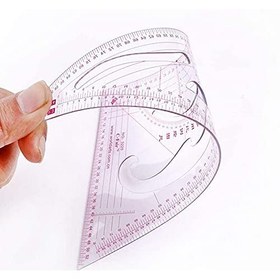 تصویر خط کش همه کاره ژله ای Versatile sewing ruler