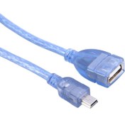 تصویر کابل کوتاه افزایش طول مینی یو اس بی رویال Royal طول 30 سانتی متر Royal Mini USB 30cm Cable