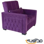 تصویر مبل تختخواب شو 1 نفره مدل شیوا Sofa bed for 1 person, Shiva model