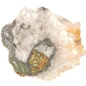 تصویر کوارتز پیریت گالن در یک راف ترکیبی 