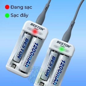 تصویر شارژر باتری بستون 2تایی کد BESTON BST-C9007 