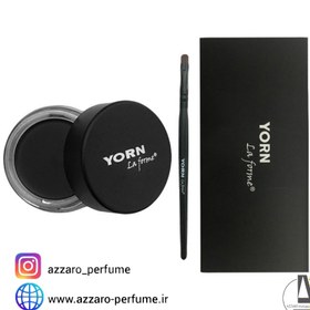 تصویر خط چشم ژله ای یورن رنگ مشکی مات حجم 5 میل Yoren gel eyeliner, matte black, volume 5 ml