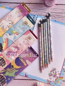 تصویر مداد مشکی یونیکورن 