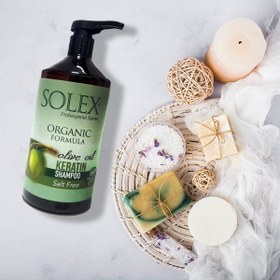 تصویر شامپو فاقد نمک سولکس حاوی روغن زیتون 1000 میل ا Solex shampoo suitable for all types of olive oil hair 1000ml Solex shampoo suitable for all types of olive oil hair 1000ml