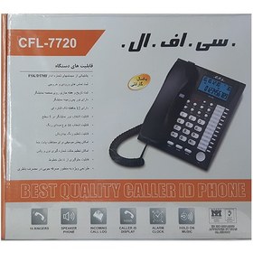 تصویر تلفن رومیزی سی اف ال CFL 7720 مشکی ا c.f.l.7720 telephone c.f.l.7720 telephone