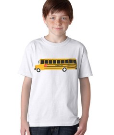 تصویر تیشرت آستین کوتاه بچگانه طرح اتوبوس 