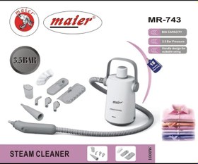 تصویر بخارشوی دستی مایر MR743 – تمیزکاری عمیق و بدون مواد شیمیایی Mayer MR743 Handheld Steam Cleaner – Deep Cleaning with 1000W Power