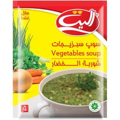 تصویر سوپ نیمه آماده سبزیجات الیت وزن ۷۵ گرم 