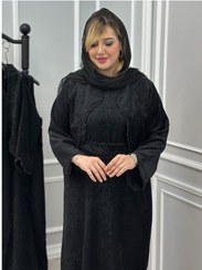 تصویر ست سه تیکه (کت سارافون و کمربند) فرح جنس مخمل با کیفیت زنانه 