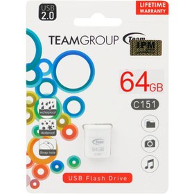 تصویر فلش مموری تیم گروپ مدل سی 151 با ظرفیت 64 گیگابایت C151 USB 2.0 Flash Memory 64GB