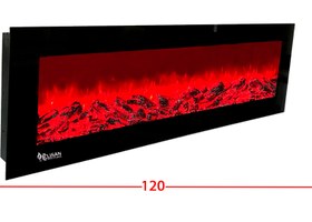 تصویر شومینه برقی الیسان سایز 50*120 بدون گرما - 16رنگ / سکوریت fireplace